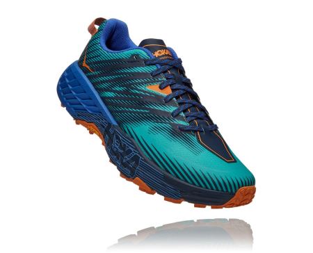 Hoka One One Speedgoat 4 - Tenis Corrida Trilha Homem Azuis | PT-9gPE5Tl